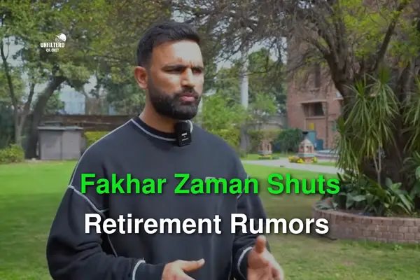 Fakhar Zaman Shuts Down Retirement Rumors with a Bang ‘I’m Here to Dominate All Three Formats!’ - Unfiltered Cricket - Cricket Unfiltered